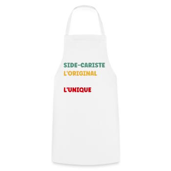 Sidecar Operator Original The True Unique - Cooking Apron - white - Front - AI Model Male 185 dark (185cm)