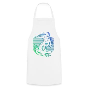 Snowboard vibes for snowboard - Cooking Apron - white - Front - AI Model Male 185 dark (185cm)