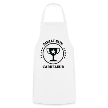 Best Tiler - Cooking Apron - white - Front - AI Model Male 185 dark (185cm)
