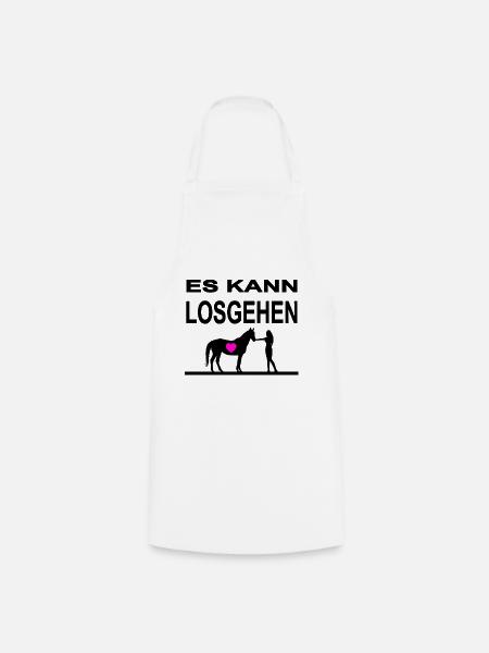 Pferde - Kochschürze - Weiß