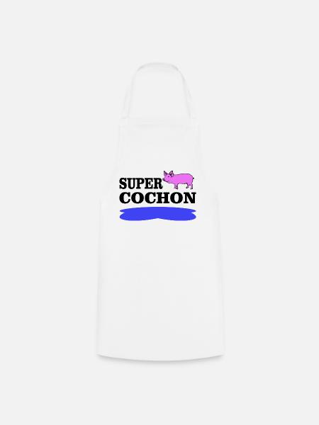 SUPER-PIG - Kochschürze - Weiß
