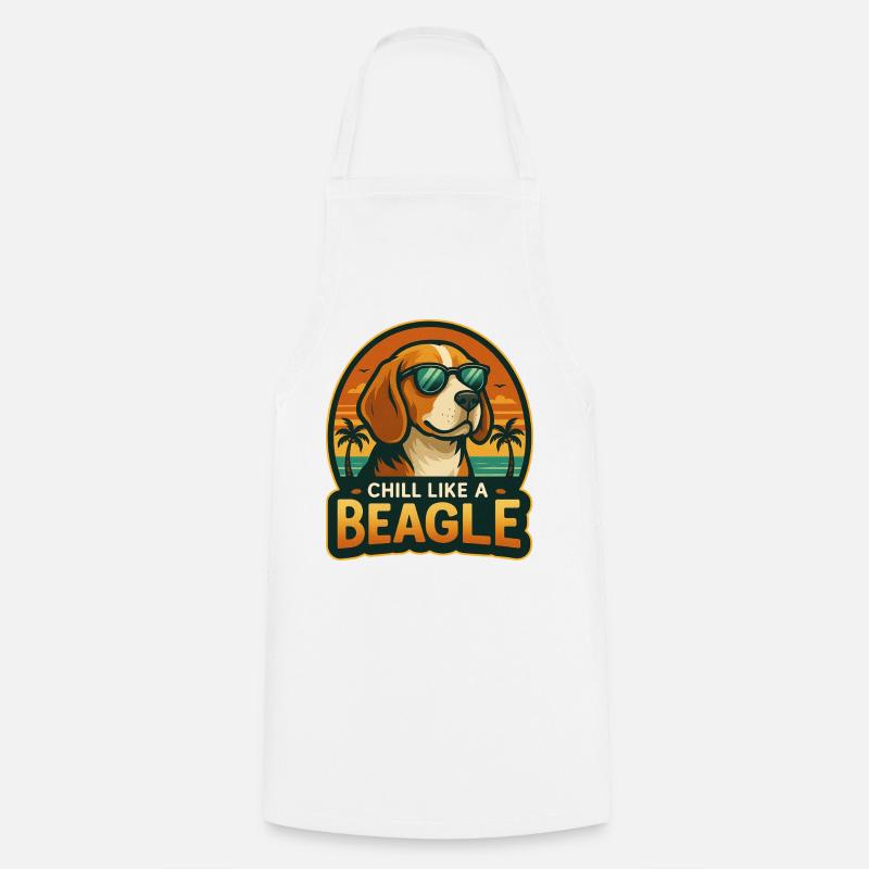Chill wie ein Beagle - Kochschürze - Weiß