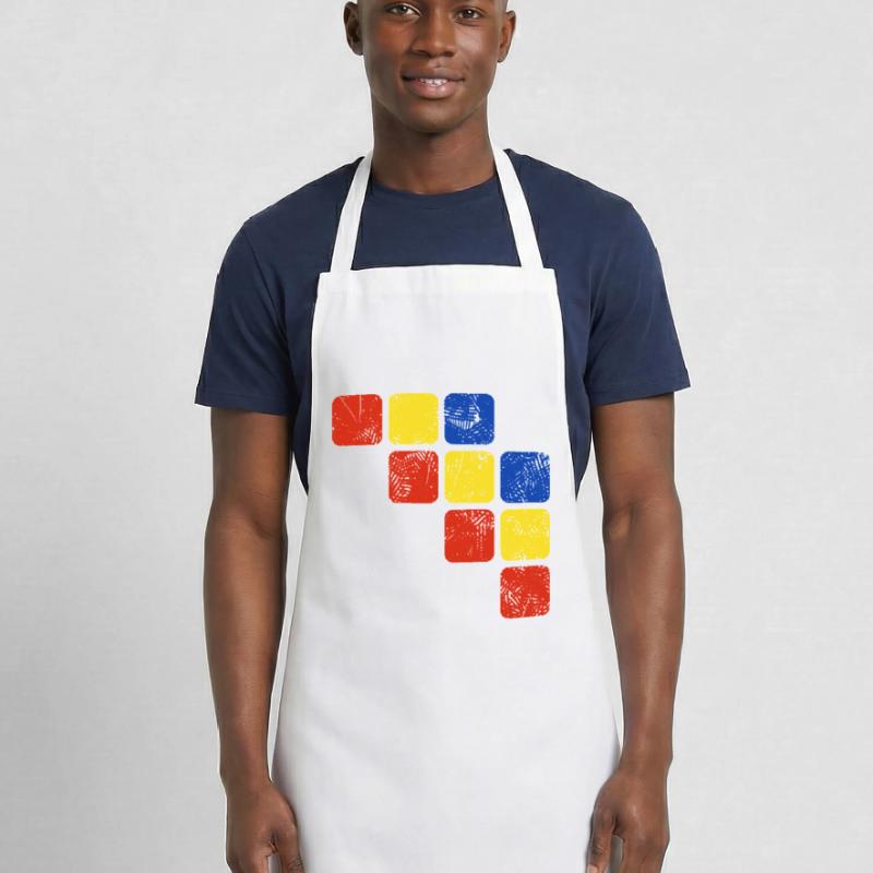 Colors Ornament Pattern - Basic Colors Cooking Apron