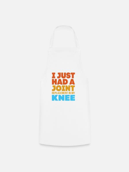 Knie Operation Knie OP - Kochschürze - Weiß