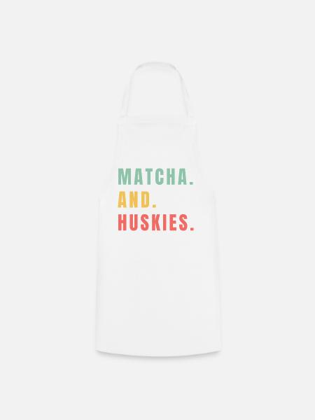 MATCHA UND HUSKIES - Kochschürze - Weiß