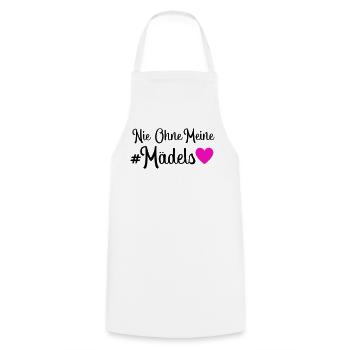Jamais sans mes filles - Tablier de cuisine - blanc - Devant - AI Model Male 185 dark (185cm)