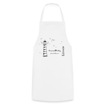 traumBlinky Leuchtturm - par heavenlygoods - Tablier de cuisine - blanc - Devant - AI Model Male 185 dark (185cm)