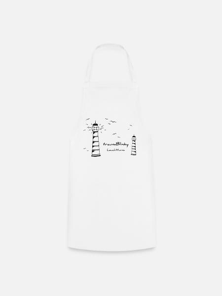 traumBlinky Leuchtturm - by heavenlygoods - Kochschürze - Weiß