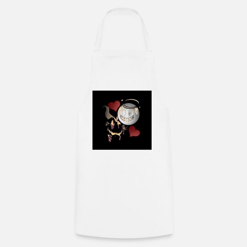 Conception d’Anges et Diables - Tablier de cuisine - blanc