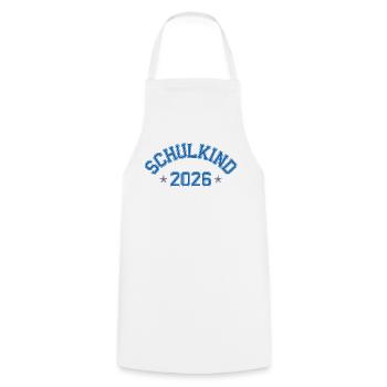 Justaucorps scolaire scolaire 2026 Inscription au collège - Tablier de cuisine - blanc - Devant - AI Model Male 185 dark (185cm)