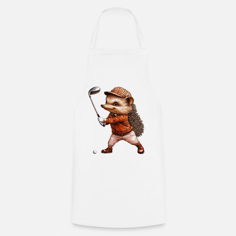 Igel Golf - Kochschürze - Weiß