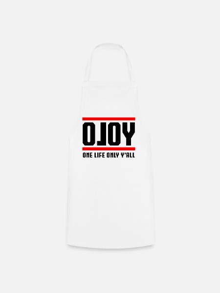 OLOY - One Life Only Y'all - Kochschürze - Weiß