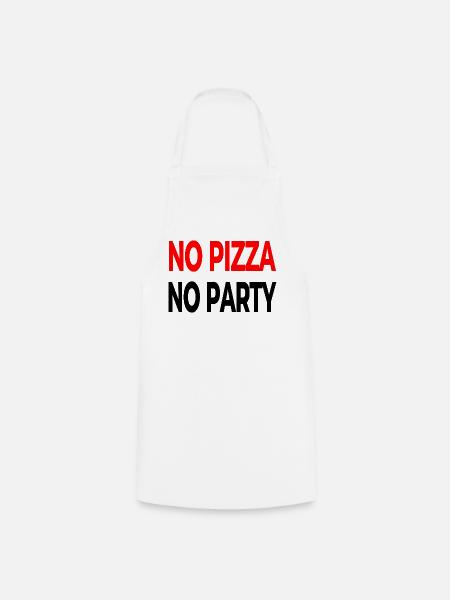 Pizza - Kochschürze - Weiß