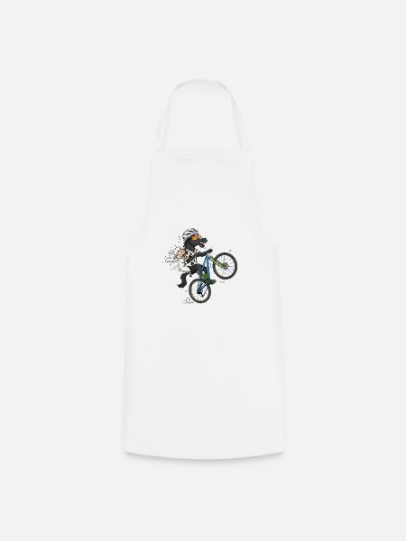 Menorca Crazy Bike T-Shirt - Kochschürze - Weiß