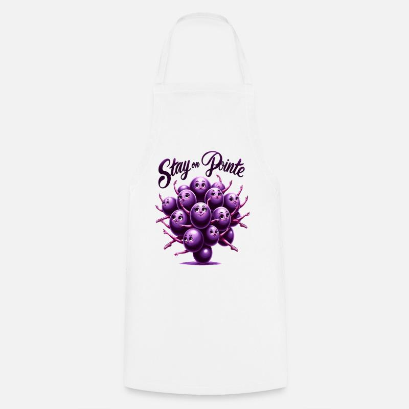 Pointe Grapes Dream - Cooking Apron - white