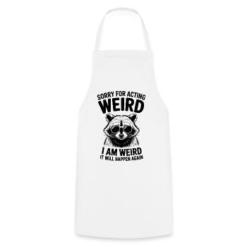 Weird Sprüche Witz Lustiges Seltsam Weird Geschenk - Kochschürze - Weiß - Vorne - AI Model Male 185 dark (185cm)