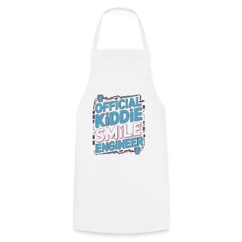 Dentiste pédiatrique Dentisterie Officielle Dentisterie du Sourire pour enfants - Tablier de cuisine - blanc - Devant - AI Model Male 185 dark (185cm)
