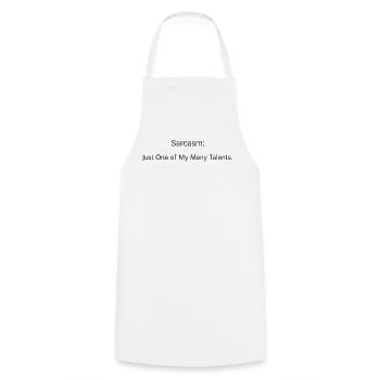 Le sarcasme est l’un de mes nombreux talents - Tablier de cuisine - blanc - Devant - AI Model Male 185 dark (185cm)