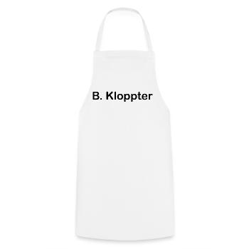 B. Kloppter - Kochschürze - Weiß - Vorne - AI Model Male 185 dark (185cm)