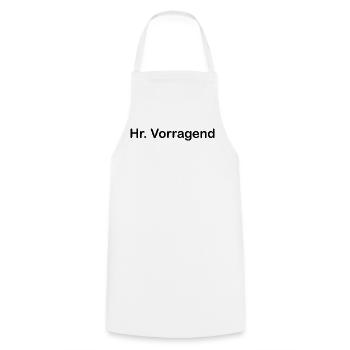 Hr. Vorragend - Kochschürze - Weiß - Vorne - AI Model Male 185 dark (185cm)