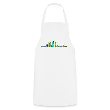 Kunst des Dhaka City Skyline National Monument - Kochschürze - Weiß - Vorne - AI Model Male 185 dark (185cm)