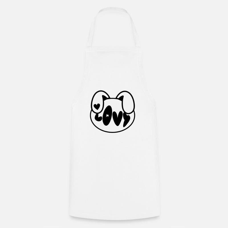 Plush: Lovy (Head) - Cooking Apron - white