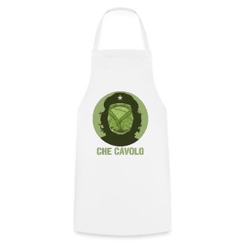 Funny Design What the Heck - Revolution Style - Cooking Apron - white - Front - AI Model Male 185 dark (185cm)