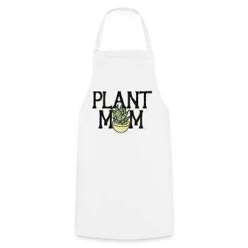 Plant Mom Bloom Pot - Cooking Apron - white - Front - AI Model Male 185 dark (185cm)