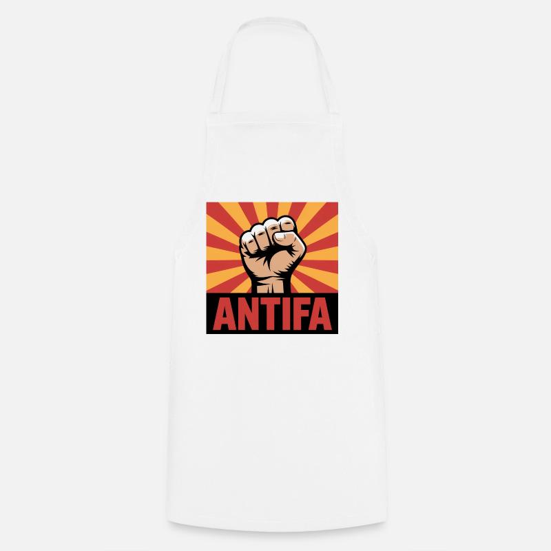 Antifa - Antifascist Merch - Kochschürze - Weiß