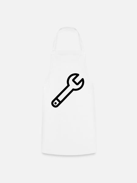DIY-Schlüssel - Kochschürze - Weiß