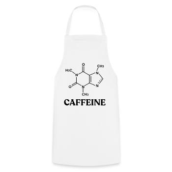  Funny Chemistry Coffee Caffeine Molecule Scientis - Cooking Apron - white - Front - AI Model Male 185 dark (185cm)