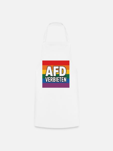 AFD Verbieten - Antifa Tee - Kochschürze - Weiß