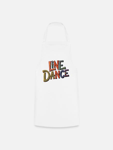 Line Dance Farbenspiel - Kochschürze - Weiß