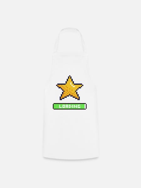Pixel Star wird geladen - Kochschürze - Weiß