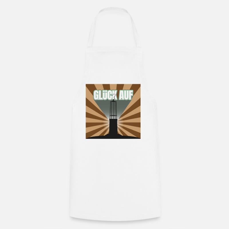 Luck on Mining Light Star - Cooking Apron - white