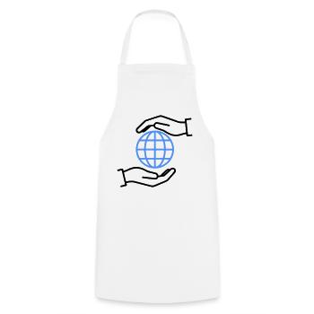 Globe Hands Out Global - Tablier de cuisine - blanc - Devant - AI Model Male 185 dark (185cm)