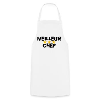 Best Chef - Cooking Apron - white - Front - AI Model Male 185 dark (185cm)