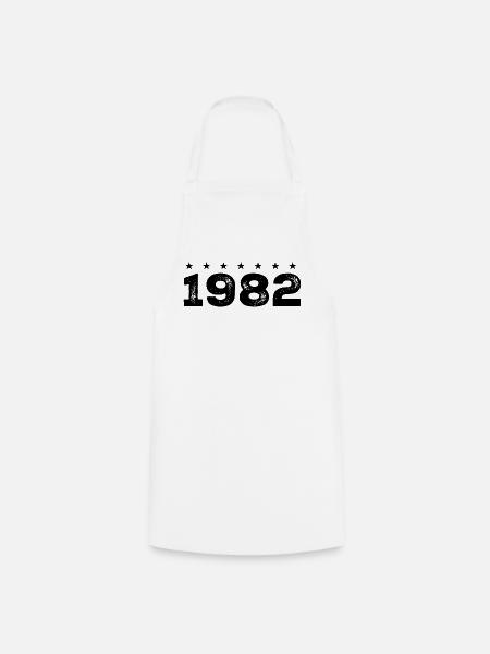 Hergestellt 1982 - Kochschürze - Weiß