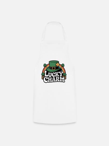 Lucky Charm Leprechaun-Hat Design - Kochschürze - Weiß