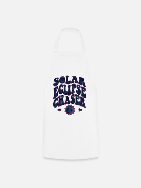 Solar eclipse chaser - Kochschürze - Weiß