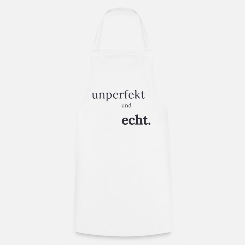 imparfait et authentique - Tablier de cuisine - blanc