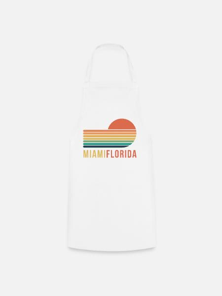 Miami Florida - Kochschürze - Weiß