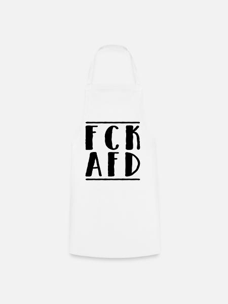 Fck Afd - Kochschürze - Weiß