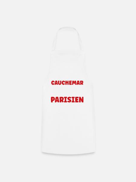 Ich hatte einen Pariser Albtraum - Kochschürze - Weiß