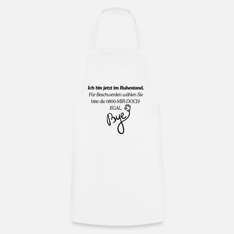 Conception de la retraite - Tablier de cuisine - blanc