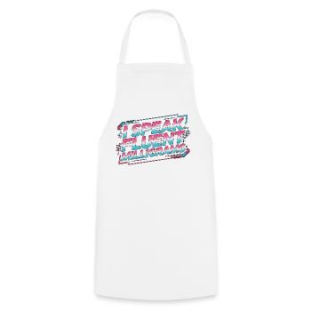 Pharmacien hospitalier Je parle couramment le domaine pharmaceutique - Tablier de cuisine - blanc - Devant - AI Model Male 185 dark (185cm)