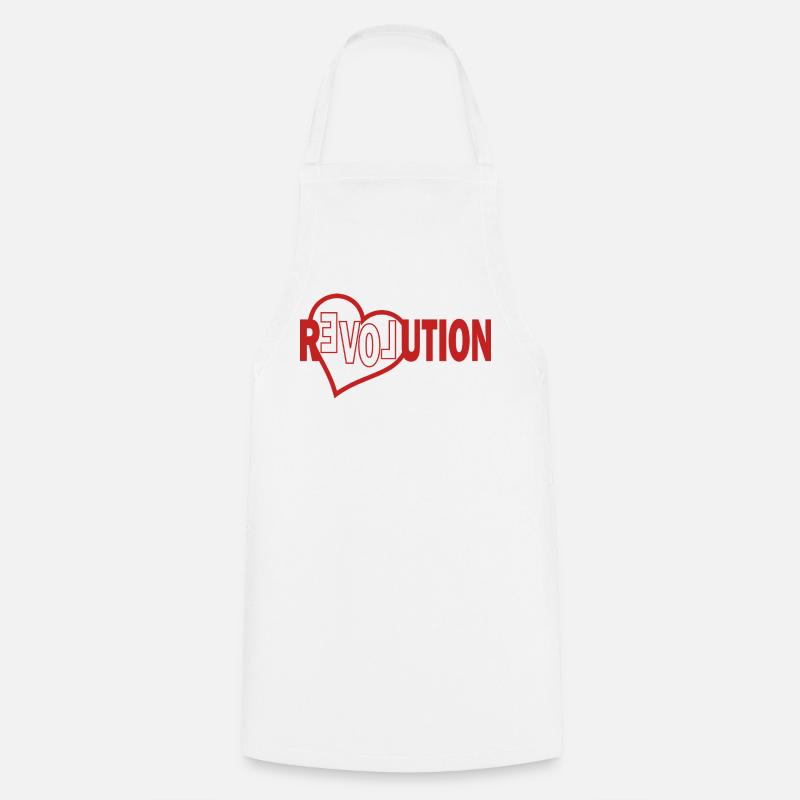 Sweat à capuche Déclaration Révolution, Diversité & Inclusion - Tablier de cuisine - blanc