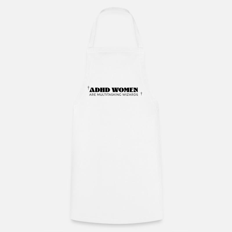 Femmes TDAH - Tablier de cuisine - blanc