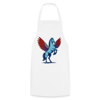 PEGASUS #2 - animals - Cooking Apron - white - Front - AI Model Male 185 dark (185cm)