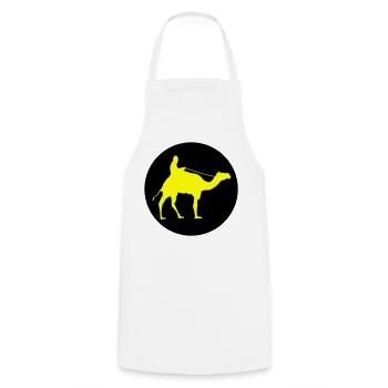 camel_ride_02 - Cooking Apron - white - Front - AI Model Male 185 dark (185cm)